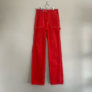 Red Pacsun “90s BF Carpenter” in size 24